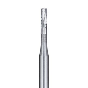 HM31-010-FG Operative Carbide Bur, Straight Cross Cut Fissure, US #557, 1mm Ø, FG