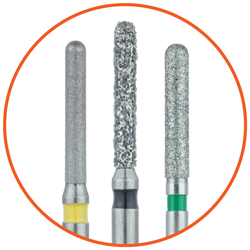 Parallel Chamfer Diamond Burs